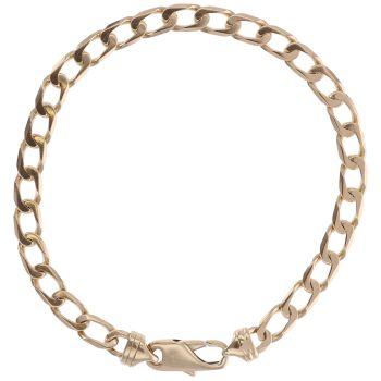 9ct Yellow Gold Curb Bracelet 8.5"