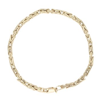 14ct Yellow Gold Byzantine Bracelet 7.5"