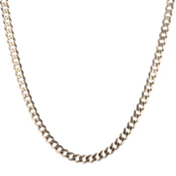 9ct Yellow Gold Curb Chain 18"