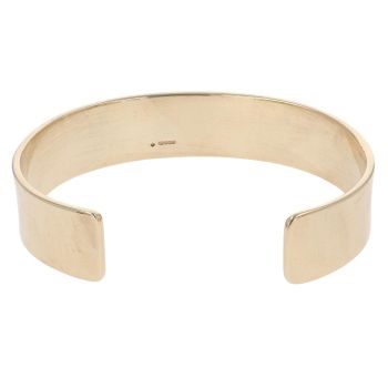 9ct Yellow Gold Plain Torque Bangle