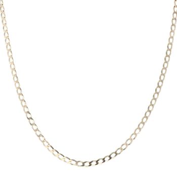 9ct Yellow Gold Curb Chain 18"