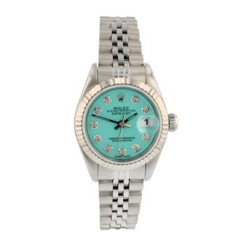 Rolex Custom Datejust Pre Owned Watch Ref 79174