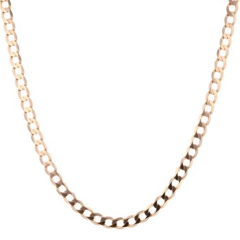 9ct Yellow Gold Curb Chain 20"