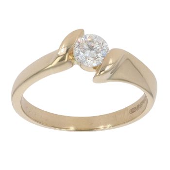 18ct Yellow Gold 0.50ct Diamond Solitaire Ring
