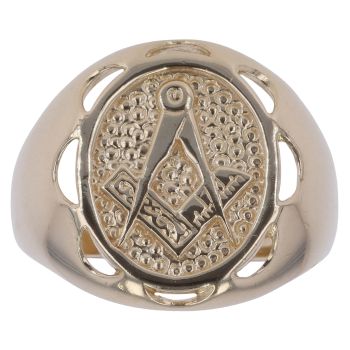 9ct Yellow Gold Masonic Ring
