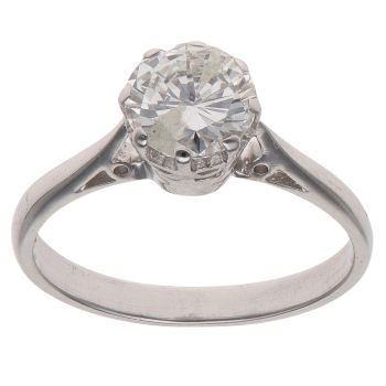 18ct White Gold 1.15ct Brilliant Cut Diamond Solitaire Ring