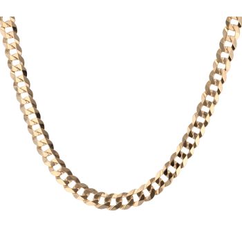 9ct Yellow Gold Curb Chain 16"