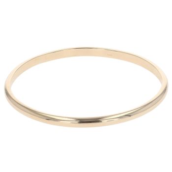 9ct Yellow Gold Plain Bangle