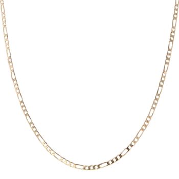 9ct Yellow Gold Figaro Chain 22"