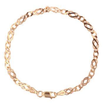 9ct Rose Gold Celtic Bracelet 7"