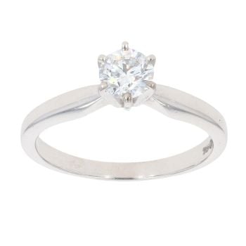 Platinum 0.50ct Diamond Solitaire Ring