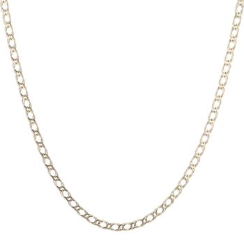 9ct Yellow Gold Double Curb Chain 18"