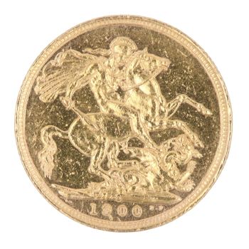 1900 Victoria Full Sovereign Coin
