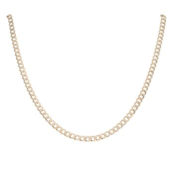 9ct Yellow Gold Curb Chain 18"