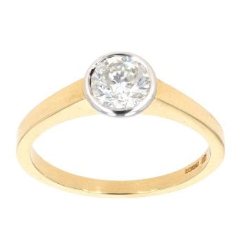 18ct Yellow Gold Diamond 0.80ct Solitaire Ring