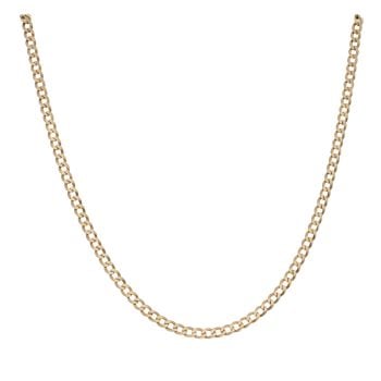 9ct Yellow Gold Curb Chain 16"