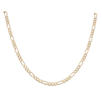 9ct Yellow Gold Figaro Chain 28"