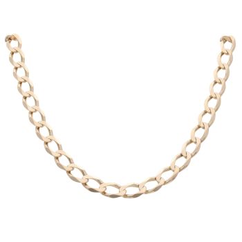 9ct Yellow Gold Curb Chain 20"