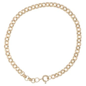 9ct Yellow Gold Belcher Bracelet 7.5"