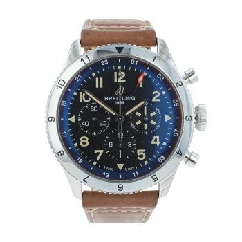 Breitling Super AVI Chronograph GMT Pre Owned Watch Ref AB0445