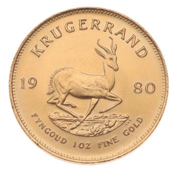 1980 1oz South Africa Krugerrand Coin