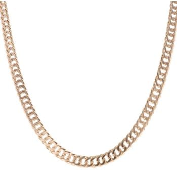 9ct Yellow Gold Double Curb Chain 22"