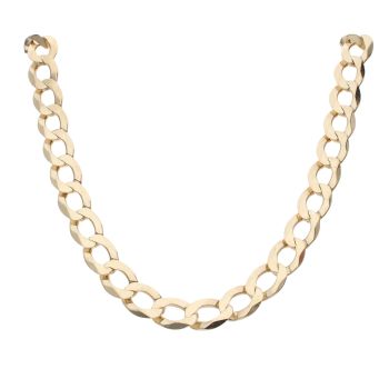 9ct Yellow Gold Curb Chain 26"