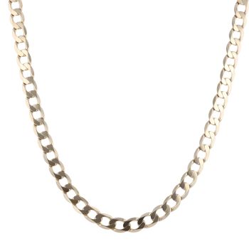 9ct Yellow Gold Curb Chain 18"
