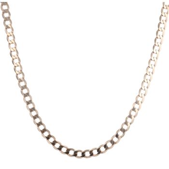 9ct Yellow Gold Curb Chain 22"