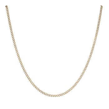 9ct Yellow Gold Curb Chain 16"