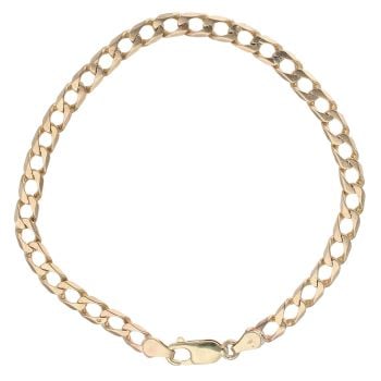 9ct Yellow Gold Curb Bracelet 8.5"