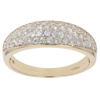 9ct Yellow Gold Cubic Zirconia Ring