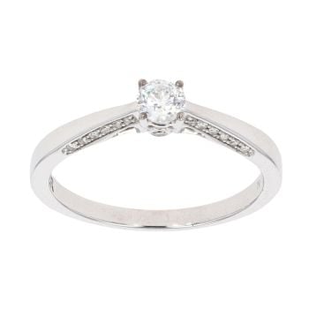 18ct White Gold 0.40ct Diamond Solitaire Ring