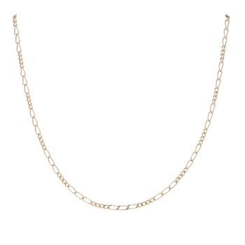 9ct Yellow Gold Figaro Chain 18"