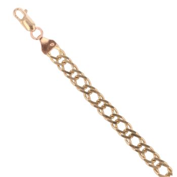 9ct Yellow Gold Fancy Bracelet 8"
