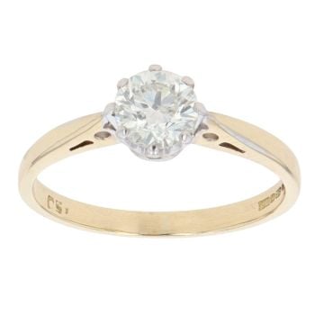 18ct Yellow Gold 0.50ct Brilliant Cut Diamond Solitaire Ring