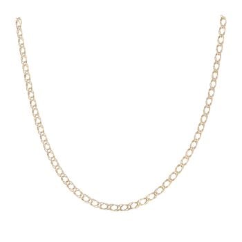 9ct Yellow Gold Double Curb Chain 18"