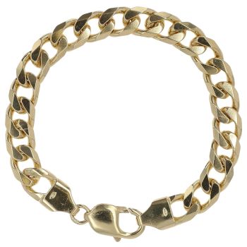 18ct Yellow Gold Curb Bracelet 7"