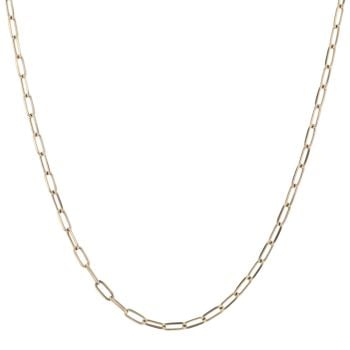 18ct Yellow Gold Oval Belcher Chain 20"
