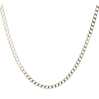 9ct Yellow Gold Curb Chain 18"
