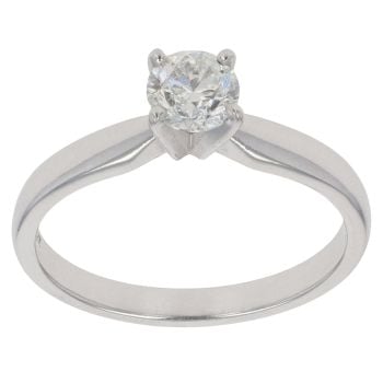 Platinum 0.50ct Diamond Solitaire Ring