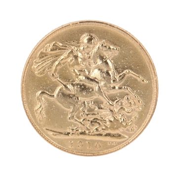 1910 Edward Full Sovereign Coin
