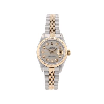 Rolex Custom Datejust Pre Owned Watch Ref 69173