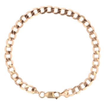 9ct Yellow Gold Curb Bracelet 8.5"