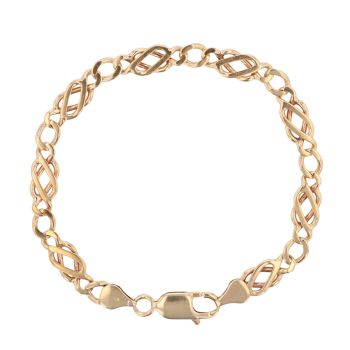 9ct Yellow Gold Celtic Fancy Bracelet 7.5"