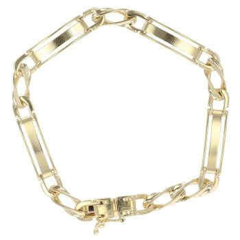 18ct Yellow Gold Greek Key Fancy Bracelet 6.5"