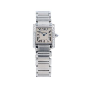 Cartier Custom Tank Francaise Pre Owned Watch Ref 2300