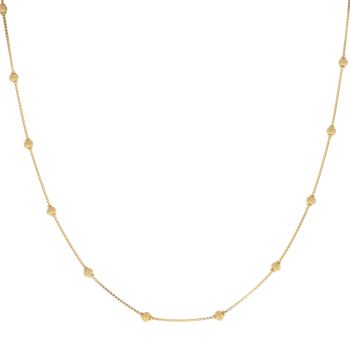 22ct Yellow Gold Junction Bead Chain 16"