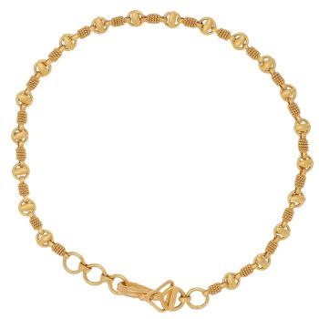 22ct Yellow Gold Fancy Twist Bracelet 7"