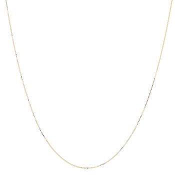 18ct Yellow Gold Box Chain 20"